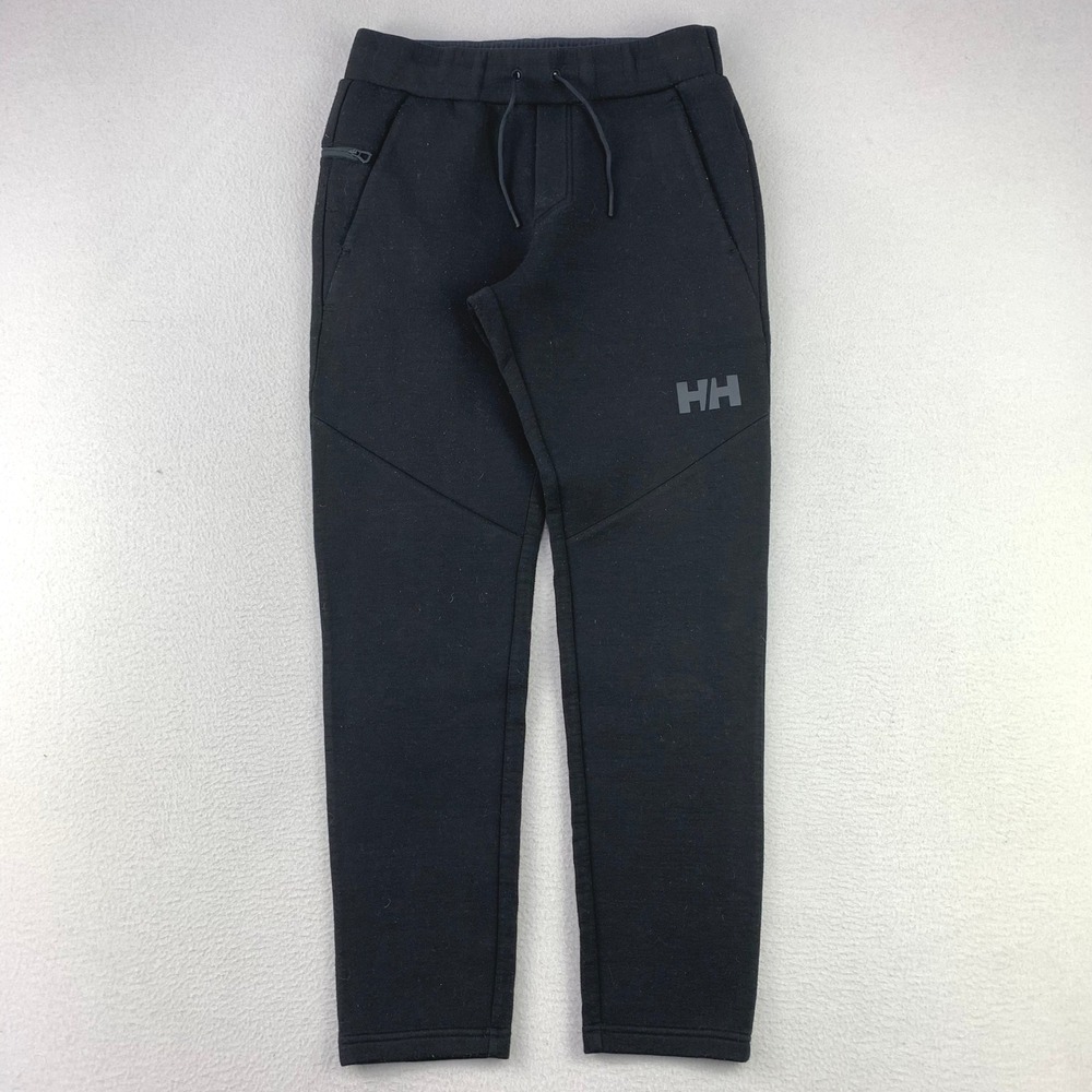 Helly Hansen HP Ocean Sweatpants 2.0 Mens Medium Black Logo Fleece Tech Joggers